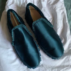 Stuart Weitzman Fringiebelle Satin Sneaker 8.5